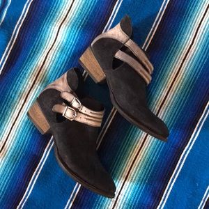 Black ankle booties